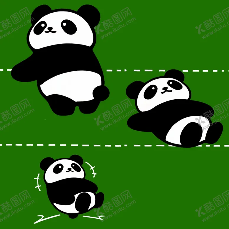 编号：83788903011120511777【酷图网】源文件下载-手绘卡通熊猫