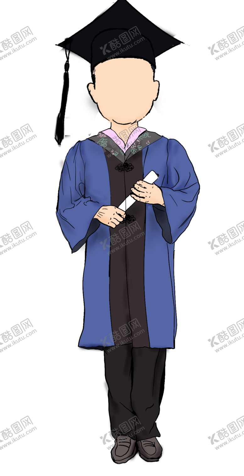 编号：32346706272219103552【酷图网】源文件下载-学士服速写大头