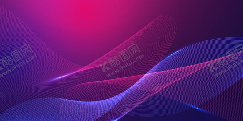 编号：53246705191100303165【酷图网】源文件下载-科技线条科技感科技红蓝渐变