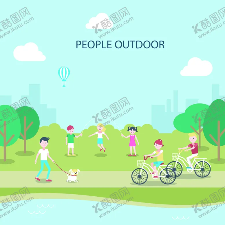 编号：39810609200654512368【酷图网】源文件下载-扁平化城市