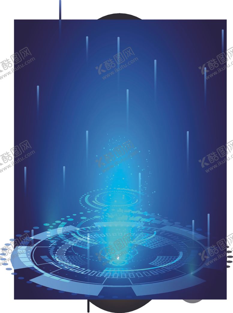 编号：66940909200419149393【酷图网】源文件下载-蓝色科技背景