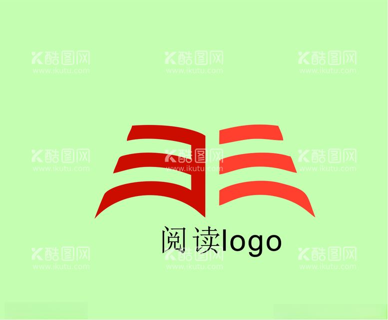 编号：36907112160737328914【酷图网】源文件下载-读书logo