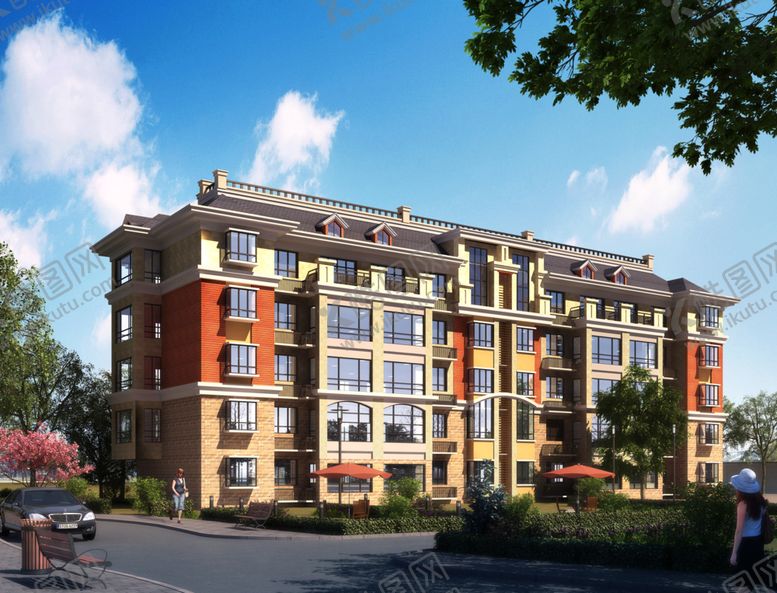 编号：28336210131653183684【酷图网】源文件下载-房地产效果图楼盘景观效果图