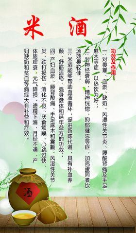 米酒圆形标签