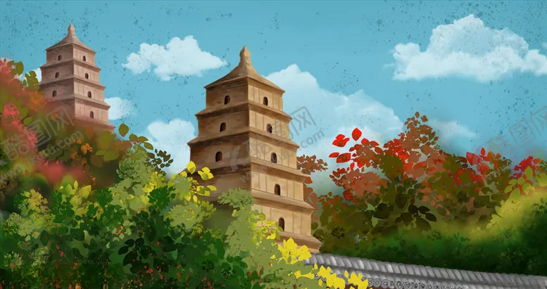 编号：81628104210538479199【酷图网】源文件下载-古风建筑