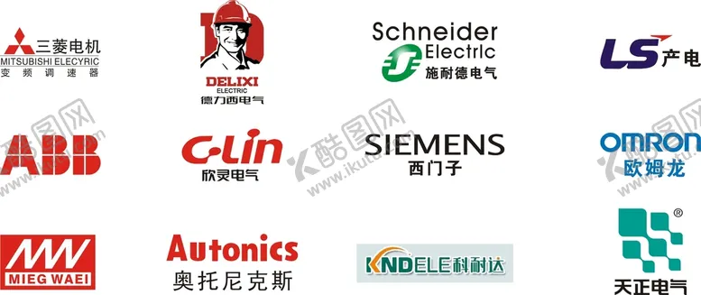 编号：80245401180325413939【酷图网】源文件下载-电气品牌logo  标志 