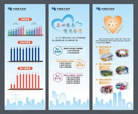 商业数据图表展示海报