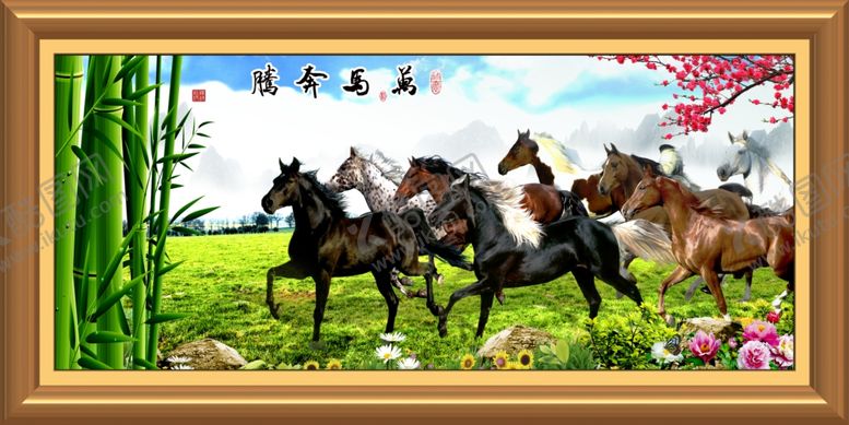 编号：92538410290914449475【酷图网】源文件下载-马到成功