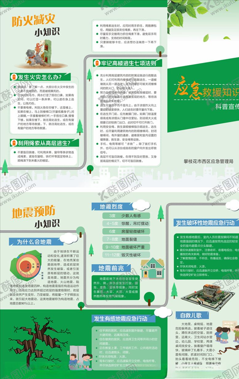 编号：15712609192339037324【酷图网】源文件下载-应急救援知识宣传折页