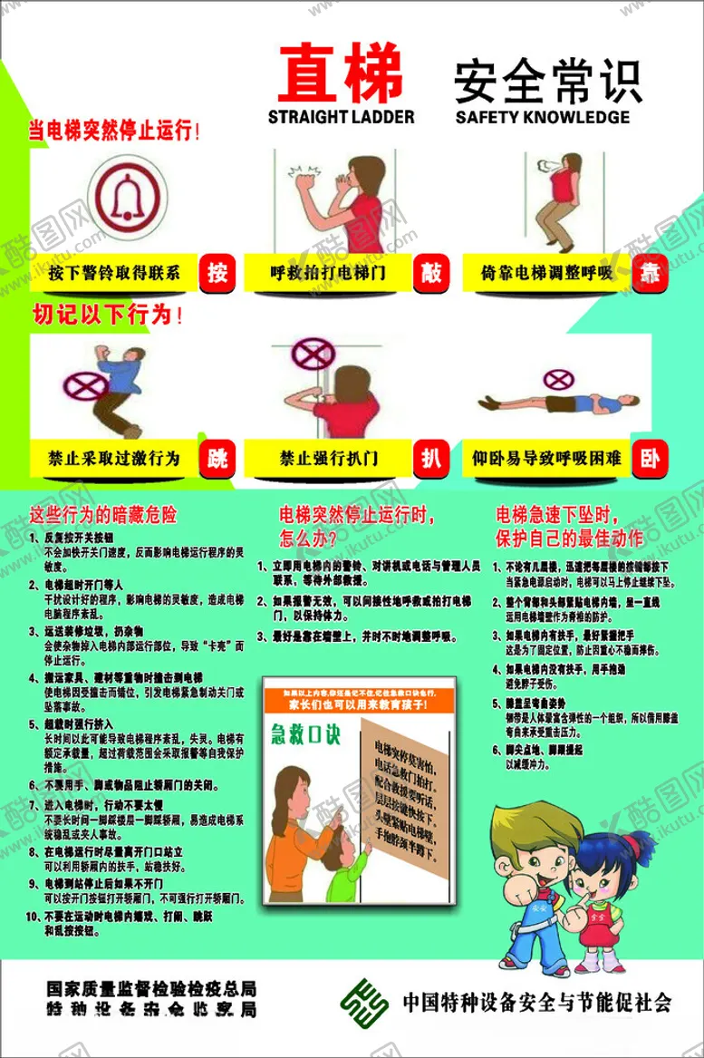 编号：45739702052159032761【酷图网】源文件下载-直梯安全常识