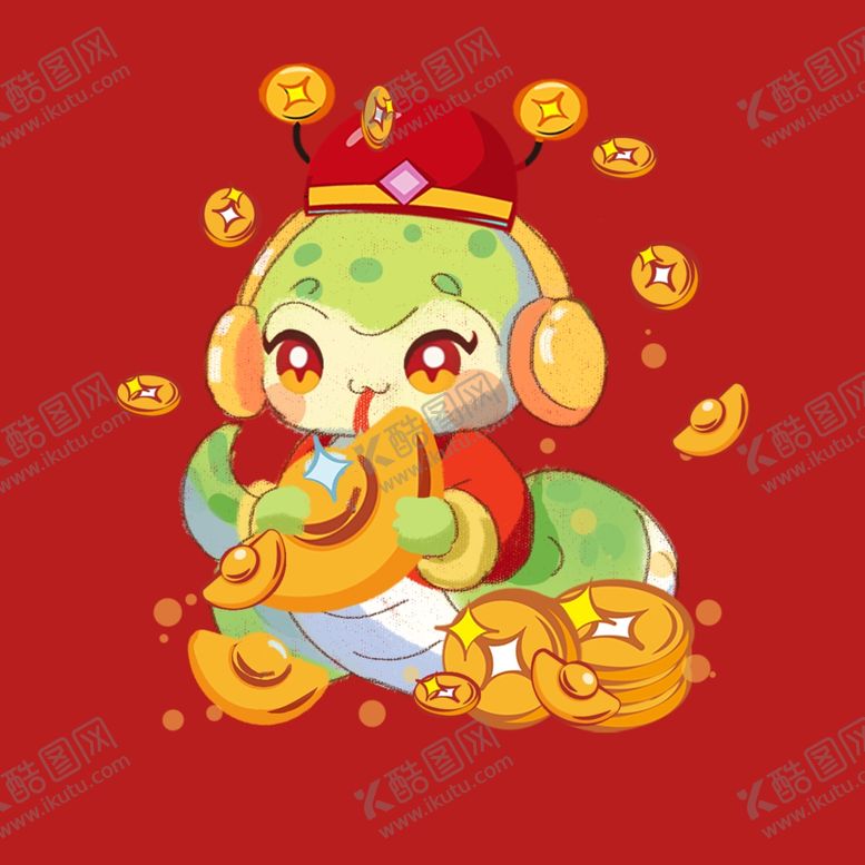 编号：39010001291050415346【酷图网】源文件下载-手绘卡通小蛇