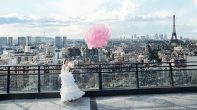婚纱照城市背景