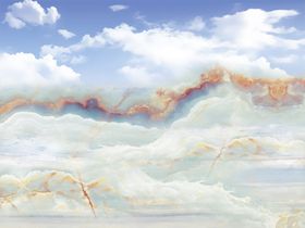 石纹山水背景墙