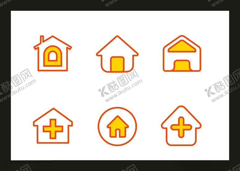 编号：20864102171435582989【酷图网】源文件下载-房子建筑图标