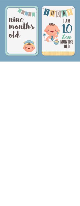 宝宝成长纪念卡片