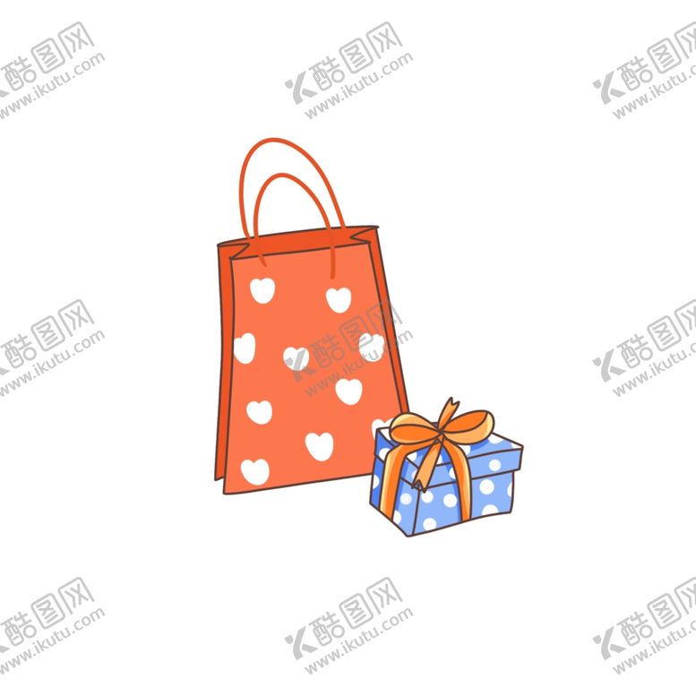 编号：63293306281140588365【酷图网】源文件下载-礼物袋和礼物盒插画