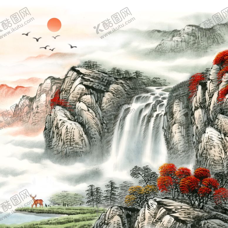 编号：67804107010145086593【酷图网】源文件下载-山水国画