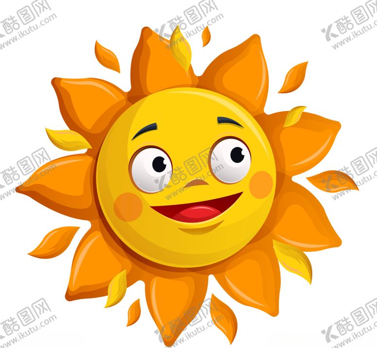 编号：79054609141452109115【酷图网】源文件下载-卡通大眼睛太阳