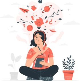 卡通人物配送互联网生活