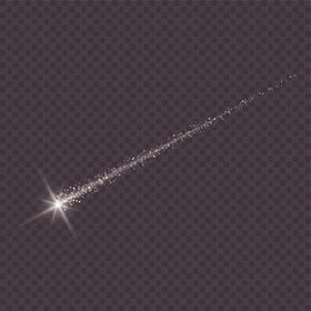 白色流星矢量素材