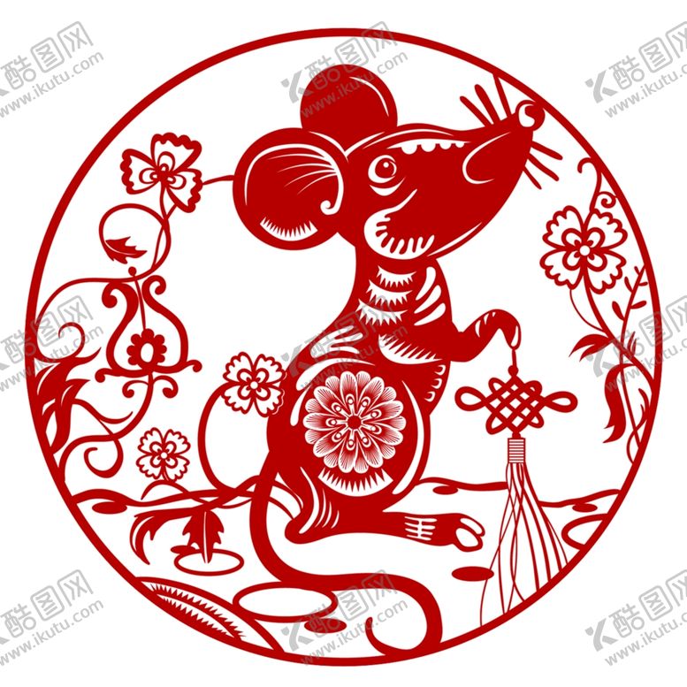 编号：26246710201549166297【酷图网】源文件下载-老鼠剪纸