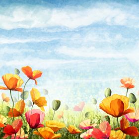 鲜花油画
