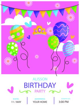生日邀请函