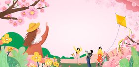 儿童田园游玩欢乐场景