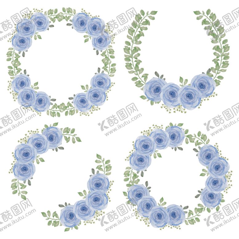 编号：80340909251926209125【酷图网】源文件下载-水彩花卉边框