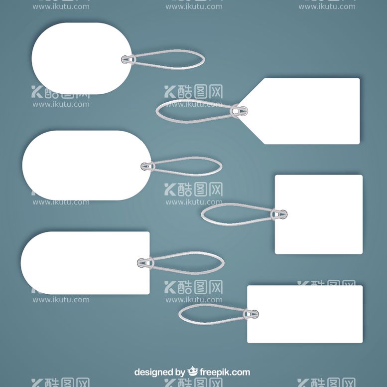 编号：13478703151049313378【酷图网】源文件下载-空白吊牌矢量