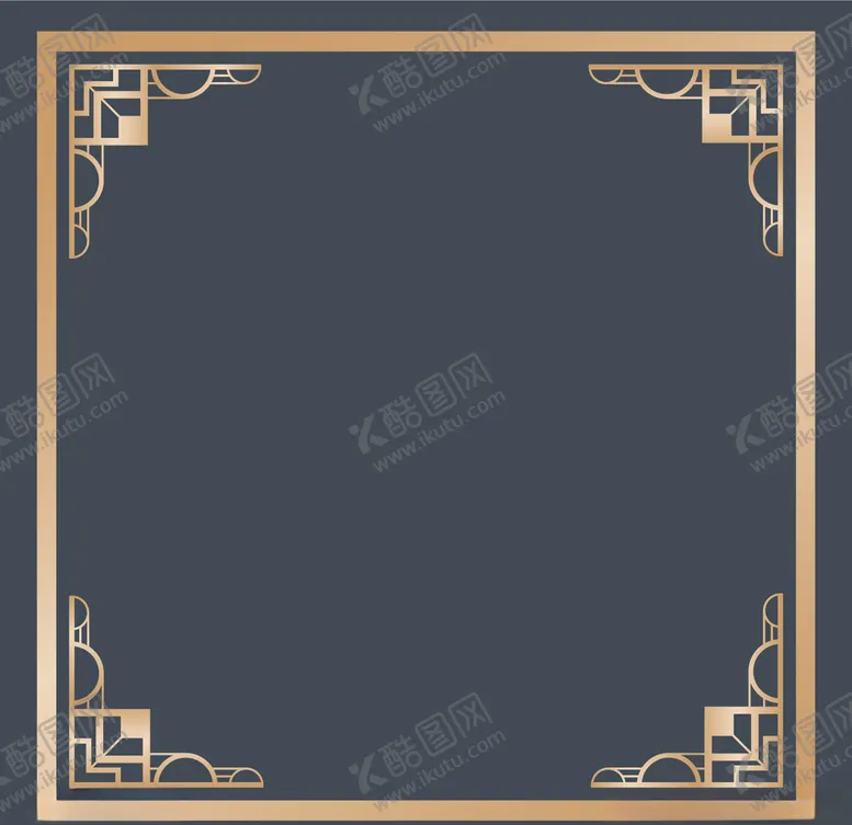 编号：21741403111947333803【酷图网】源文件下载-金色边框相框