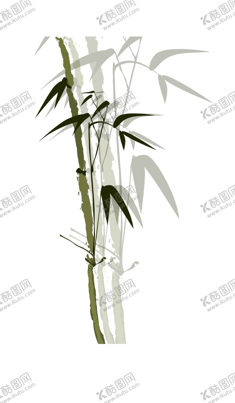 编号：97548910300547023557【酷图网】源文件下载-水墨竹子