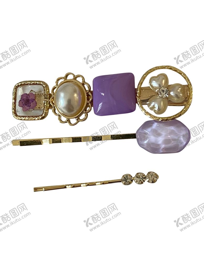 编号：13831709292025038049【酷图网】源文件下载-珠花发夹