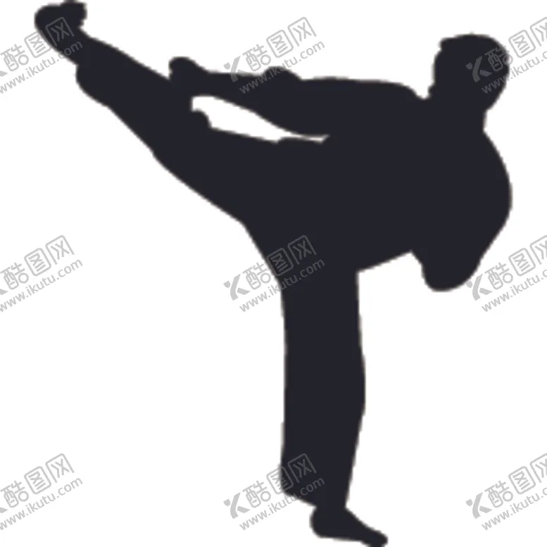 编号：44011706300557104054【酷图网】源文件下载-武术格斗剪影