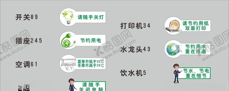 编号：26010210211537127827【酷图网】源文件下载-节电节能标识牌