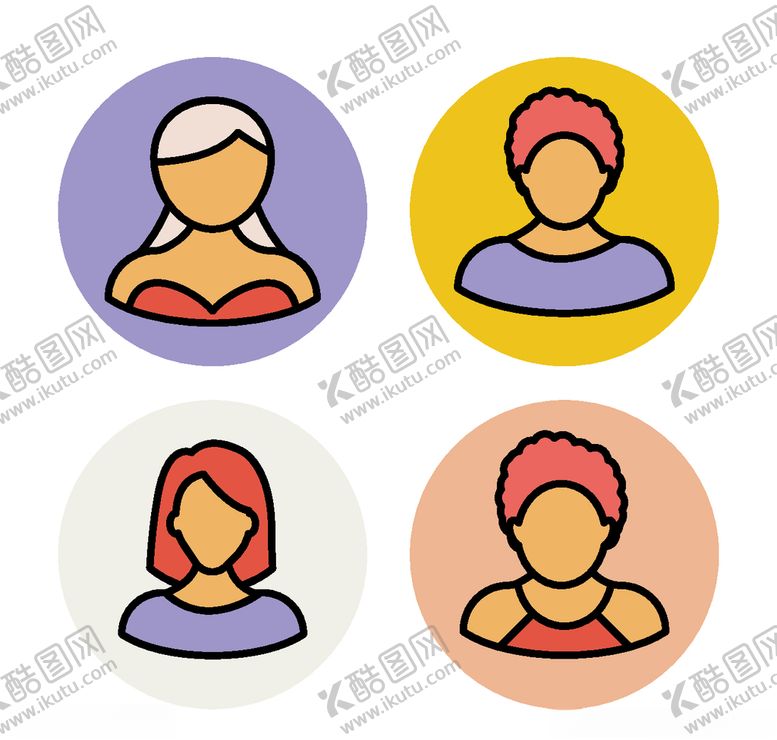 编号：55677804200334348389【酷图网】源文件下载-人物头像图标