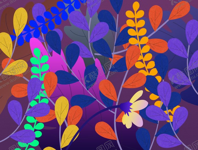 编号：24064809180050119834【酷图网】源文件下载-手绘叶子