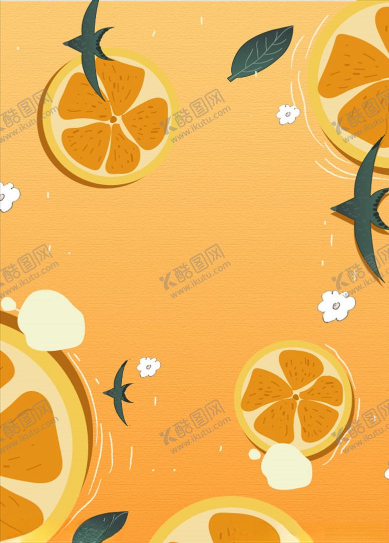 编号：33464111011219364386【酷图网】源文件下载-橙色柠檬矢量背景