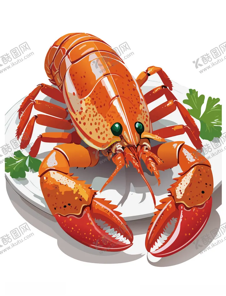 编号：26149902210018284422【酷图网】源文件下载-蒸龙虾龙虾美食