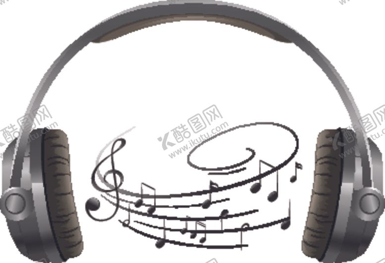 编号：11299109240312185997【酷图网】源文件下载-音符与耳机