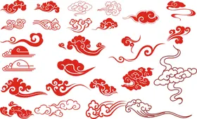 祥云素材底纹时尚