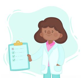 医护人员学卡通物形象治病疾病