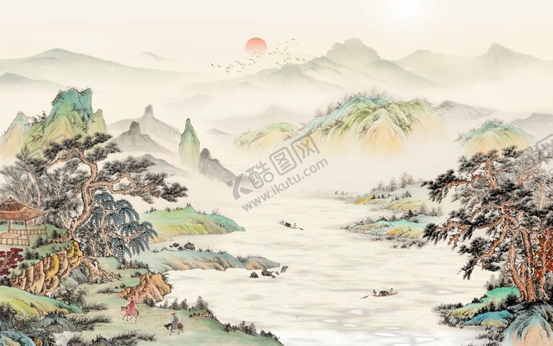 编号：29518805011300349193【酷图网】源文件下载-水墨山水
