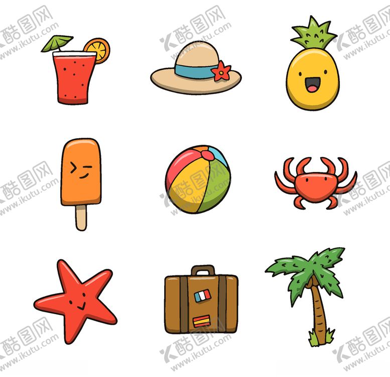 编号：83823609170235369601【酷图网】源文件下载-夏日元素