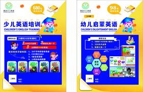 少儿英语培训宣传海报