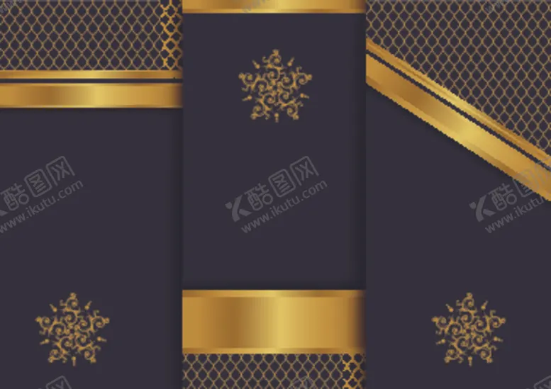 编号：48172805080033046783【酷图网】源文件下载-金色华丽花纹