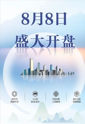 盛大开盘楼房广告