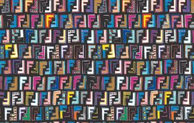 F字母彩色F各种F花型