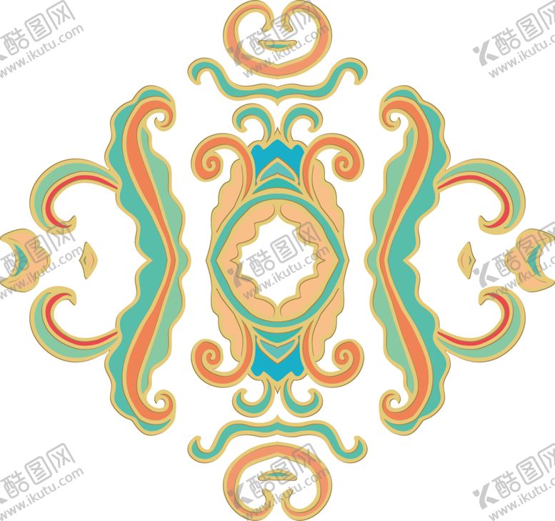 编号：10083501250343351842【酷图网】源文件下载-纹样花纹纹理古典吉祥纹