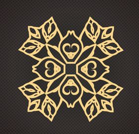 黑金名片底纹花纹